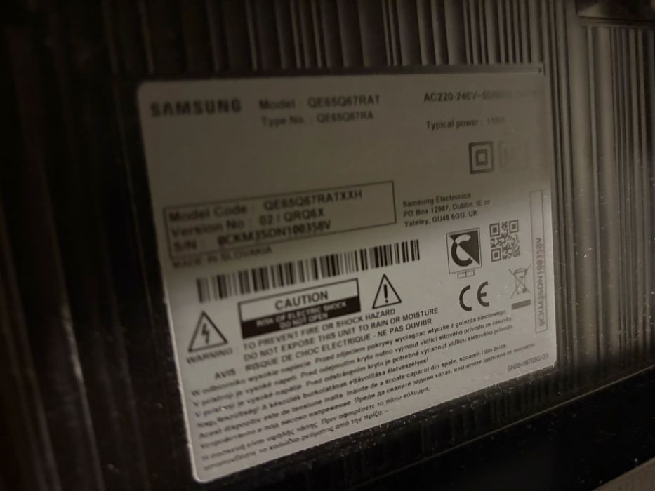 TV Samsung QLED 55” QE55Q7RAT idealny na tzw czesci