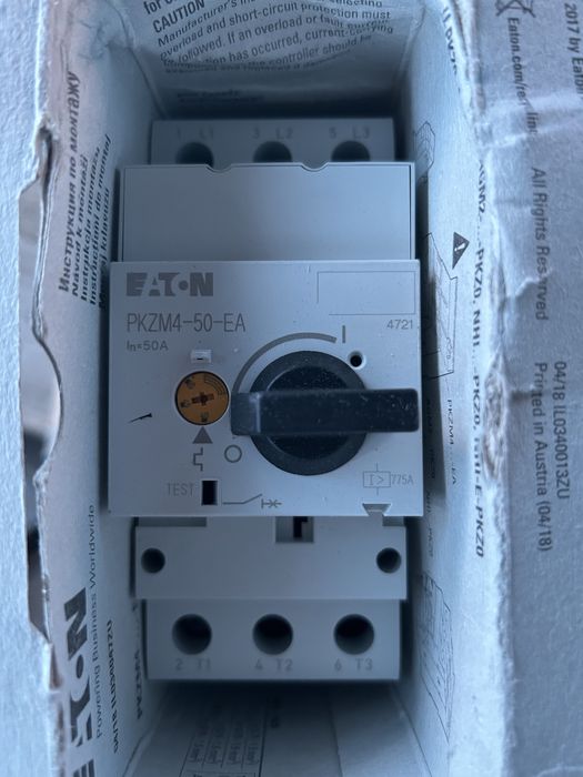 Wyłącznik silnikowy Pkzm4-50