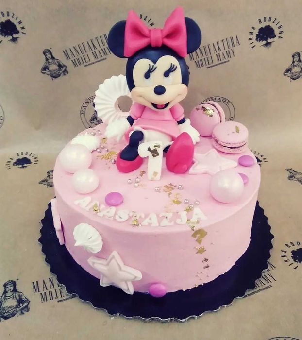 Figurka z masy cukrowej- Myszka Minnie