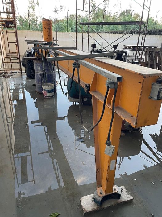 Pórtico a trabalhar