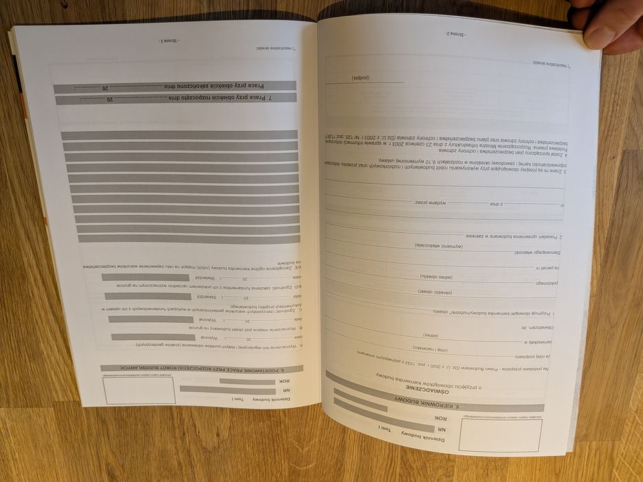 Dziennik budowy MG Projekt