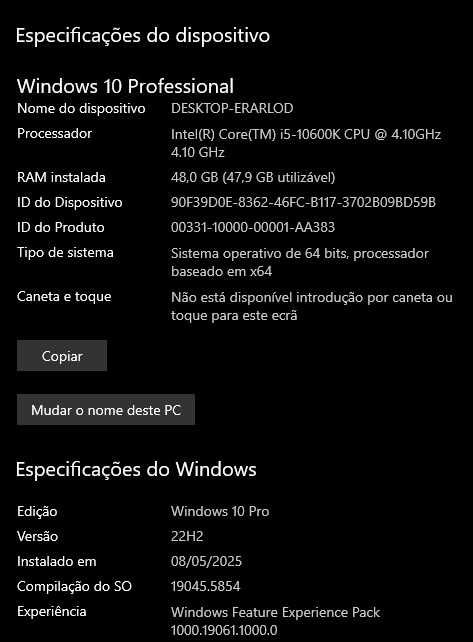 PC Gaming i5 4.1Ghz - 48Gb Ram - 1.5Tb - RTX2060 Super OC