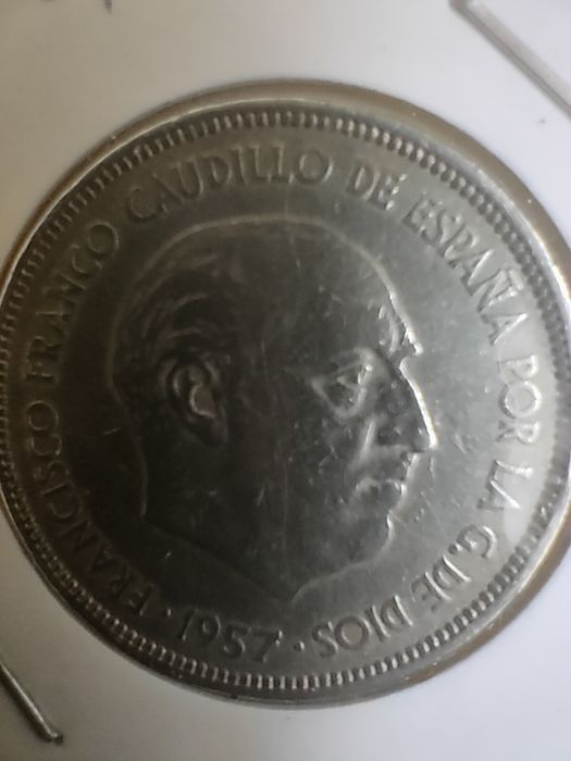 Moeda de 25 pesetas de 1957
