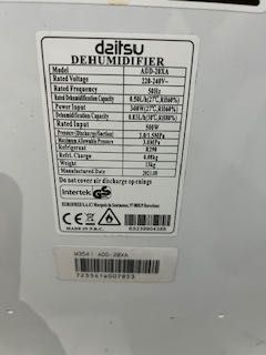 Desumidificador DAITSU ADD-20XA (3.7 L - 20 L/dia)