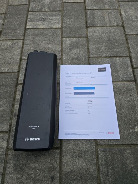 Bateria Akumulator BOSCH POWERPACK 500Wh na bagażnik 14 cykli 96% spra