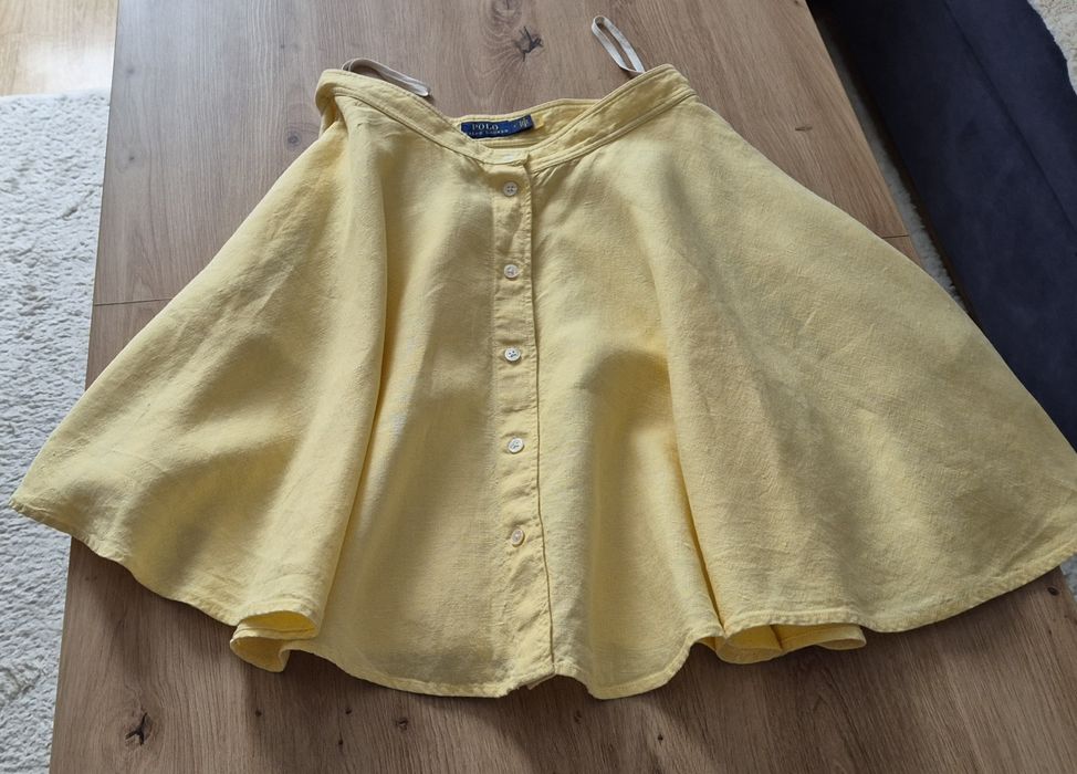 Spódnica z lnu Ralph Lauren S