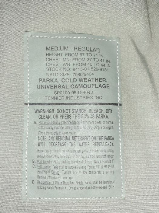 Kurtka II generacji systemu ECWCS Medium Regular