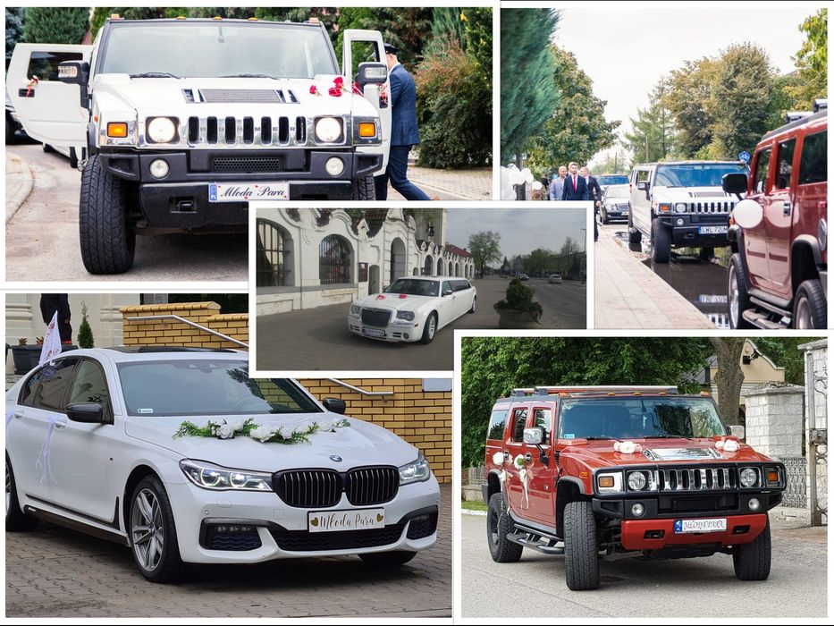 Auto do ślubu, BMW , Hummer h2, Chrysler 300c, Limuzyna do wynajęcia,
