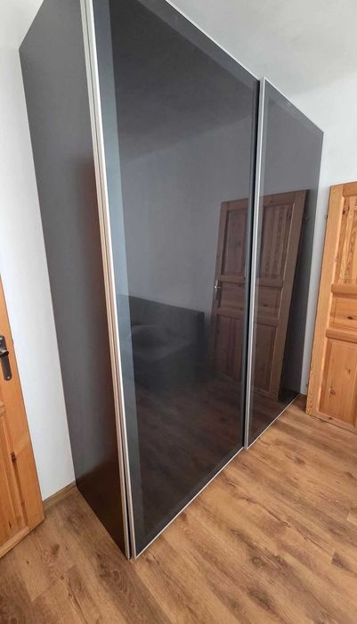 Szafa ikea szkło czarna brązowa