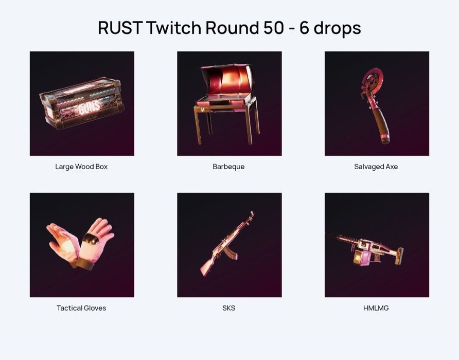 Twitch та Kick Drops Rust найдешевше на ринку 45-50