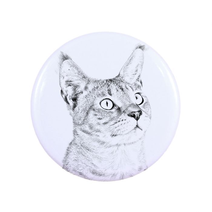 Chausie przypinka z kotem duża Art-Dog