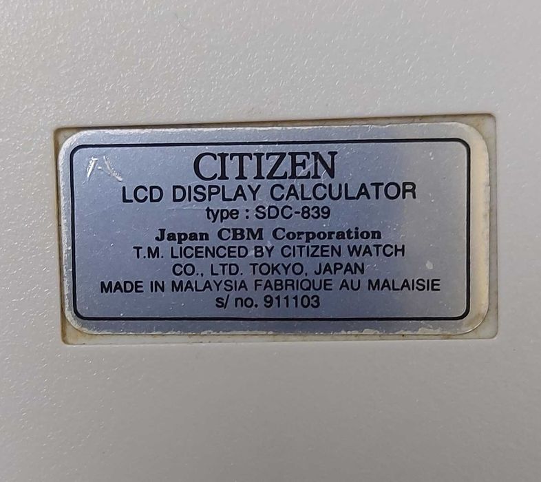 Калькулятор Citizen