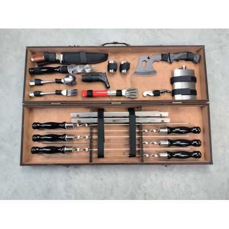 Подарункові набори для мангалу Moltis | шампури + мангал + аксесуари