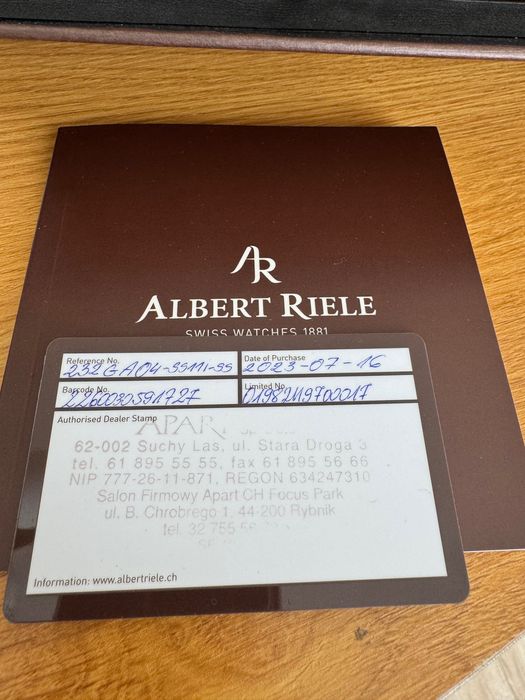 Zegarek Albert Riele Challenger Automatic 232GA04-SS11I-SS