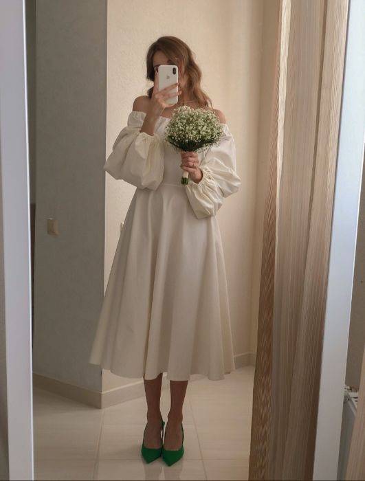 Сукня на розпис , весілля, випускний