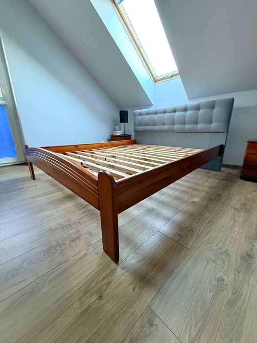 łóżko 160x200 cm lite drewno