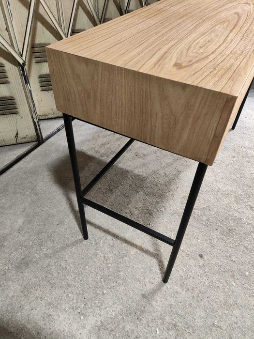 Aparador De Madeira De Freixo Glai Black&natural - Sklum