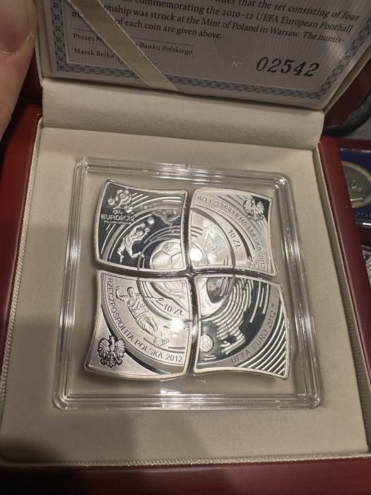 10 zł EURO 2012 Mistrzostwa Europy 4szt 10zł certyfikat