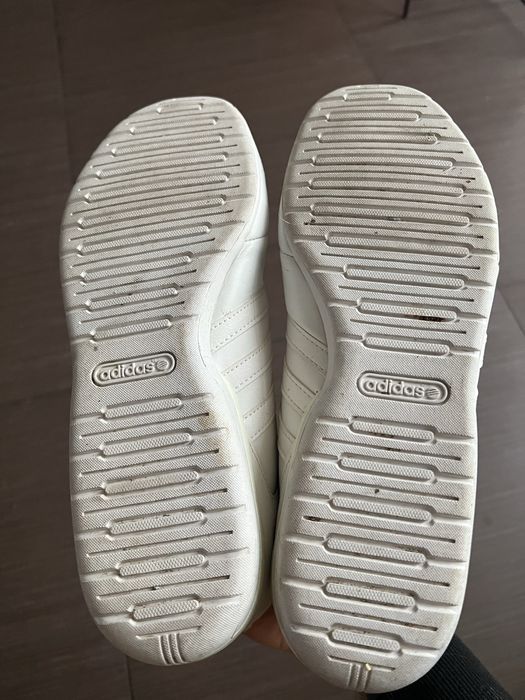 Теплі високі кеди Adidas білі