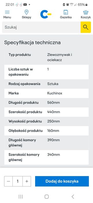 Zlewozmywak granitowy