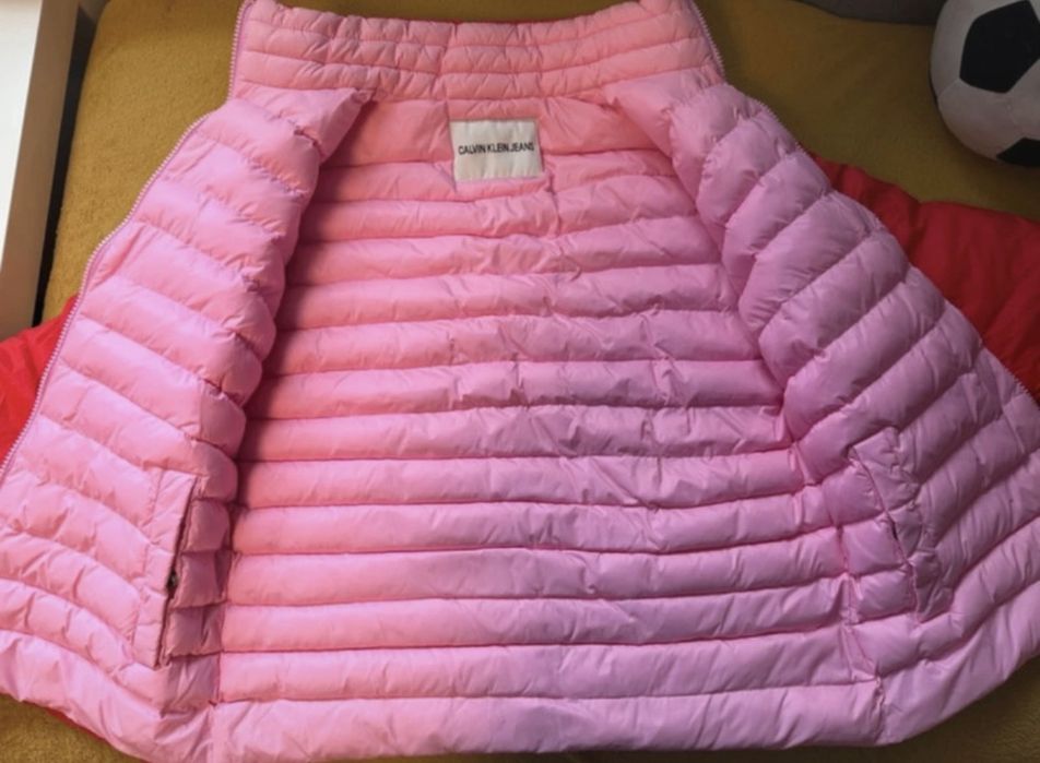 Piękna wiosenna kurtka damska dwustronna Calvin Klein XS