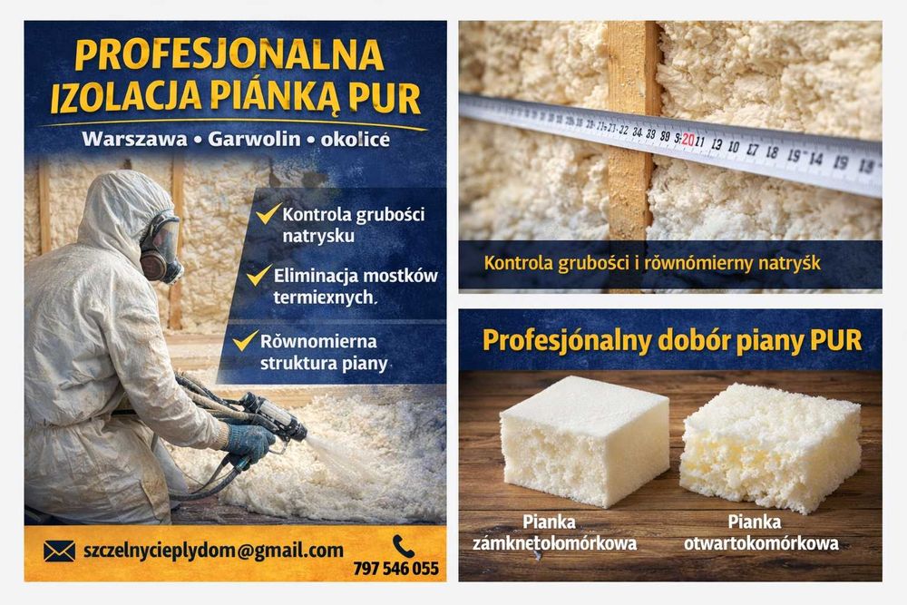 ocieplenie pianą PUR