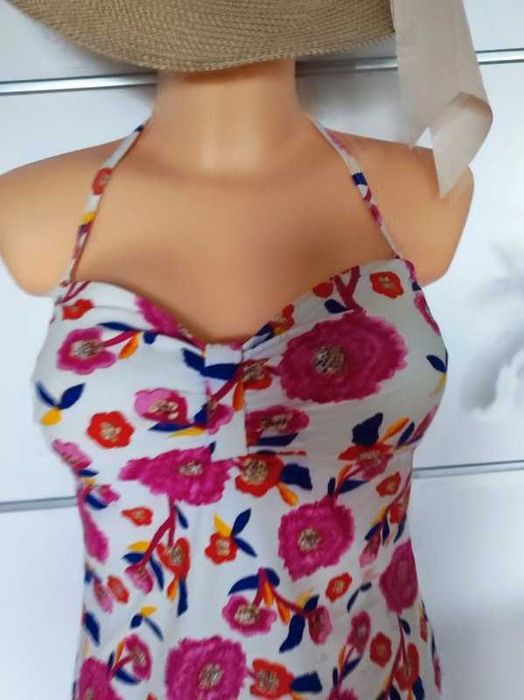 Tu r 42 jednoczęściowy strój kąpielowy kwiaty