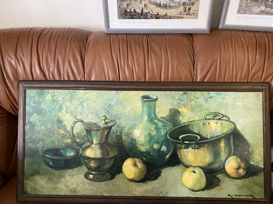 Quadro a óleo muito antigo! Vintage! Em ótimo estado de conservação!