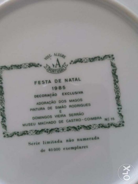 Prato Natal Vista Alegre nº 15 - 1985