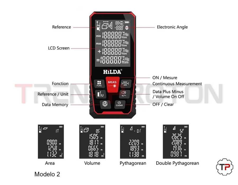 Medidores de Distancia/Áreas / Volumes com Laser