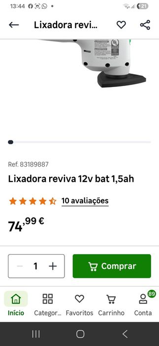 Disponível Lixadeira Black Decker NOVO