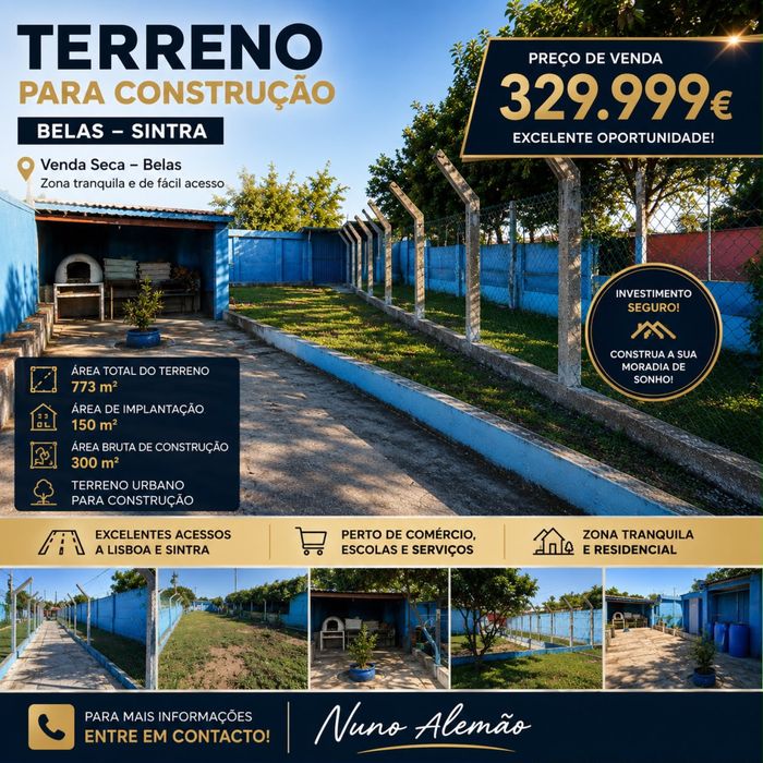 Terreno Urbano 773 m2 / Venda Seca-Belas