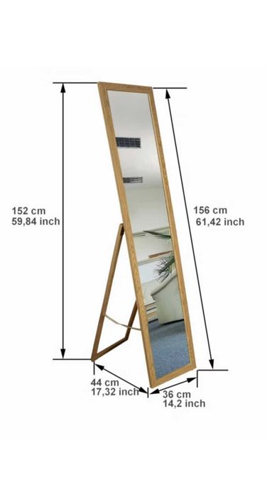 Lustro 156*36 jak nowe