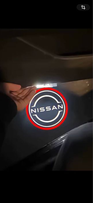 Бездротові світлодіодні двері LED Лазерний проектор Логотип Nissan red