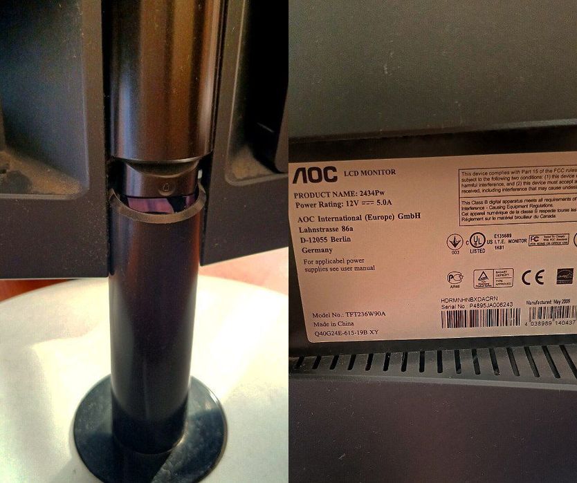 Монітор АОС 2434 Pw