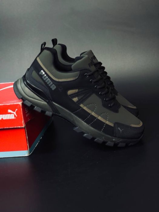 Термо кроссовки Пума хаки / Puma termo gore-tex waterproof / 36-50