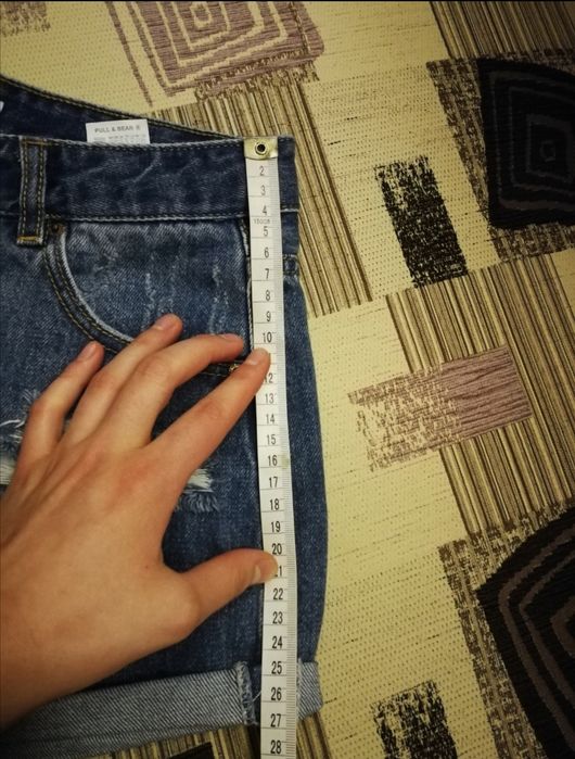 Spodenki jeansowe 34 wysoki stan Pull&Bear