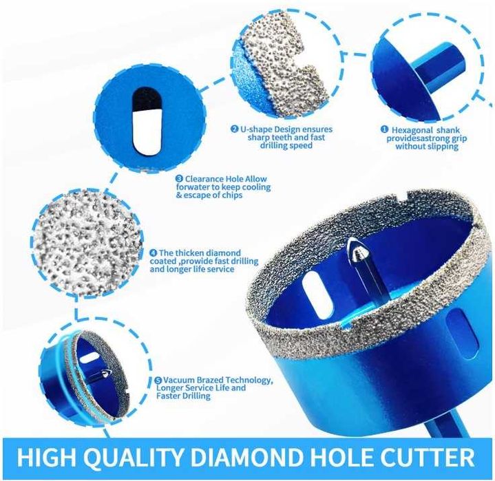 Teronbeta otwornica diamentowa do gresu średnica 150mm