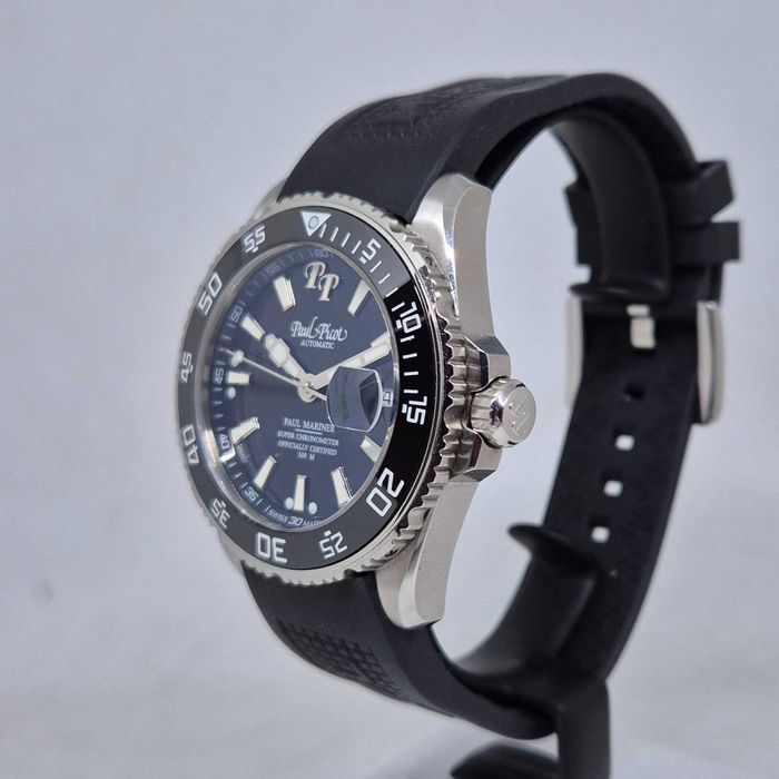 Promocja Paul Picot Paul Mariner 5 Newton P4354 Black rubber