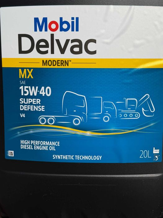 Mobil Delvac MODERN 15W/40 SUPER DEFENCE V4 20l. plus dostawa GRATIS
