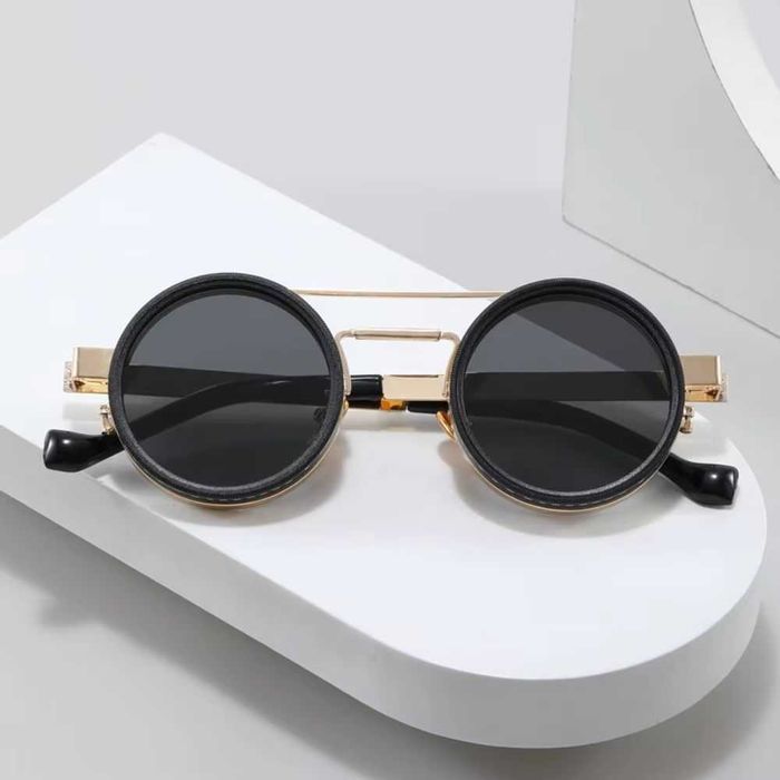 Okulary przeciwsłoneczne REGULOWANE steampunk polaryzacja UV400