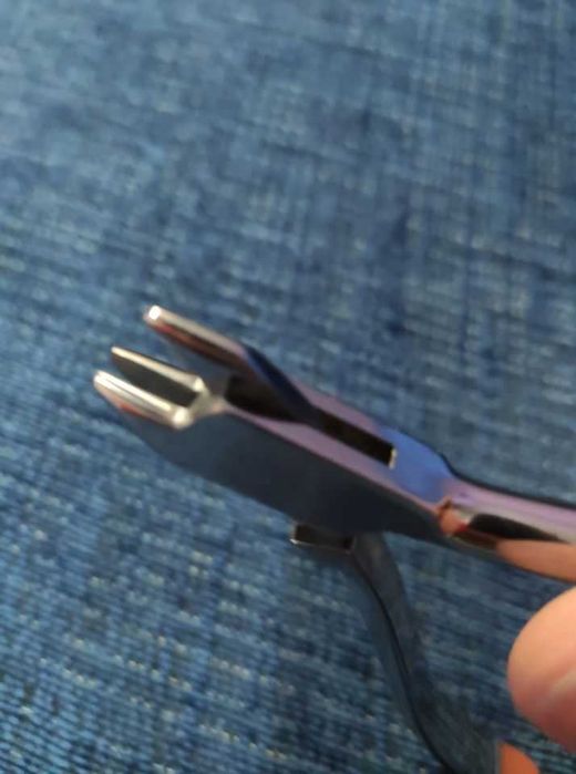 Alicate Tridente Aderer Mini em aço inoxidavel- 1 uni NOVO