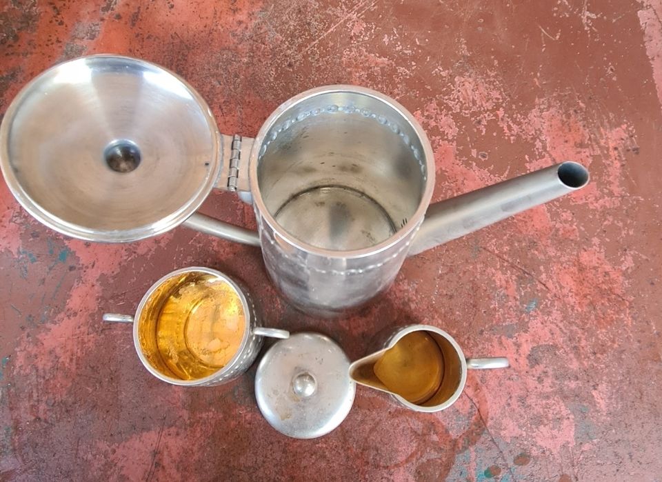 Coffee Set Kallmeyer & Harjes Gotha Coffee Silver Plate Jugendstil XIX