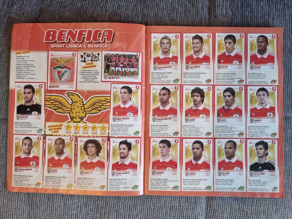 Caderneta completa Futebol 2010-11