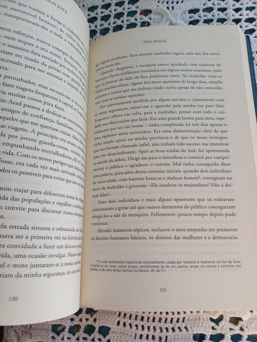 A Jóia Afegã, de Malalaia Joya