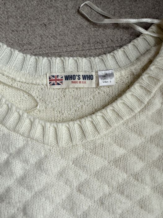 Sweter pikowany Who’s Who rozmiar M