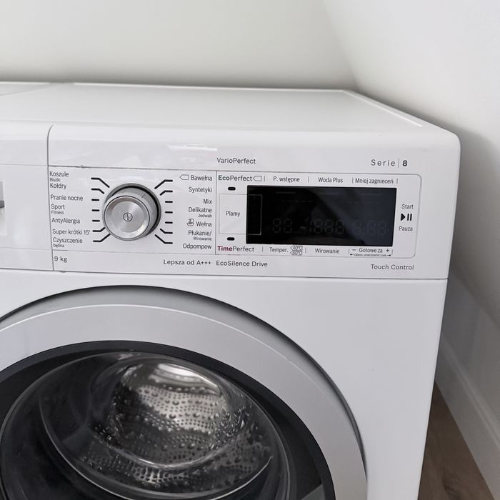 Bosch Serie 8 pralka 9kg VarioPerfect EcoSilence A+++