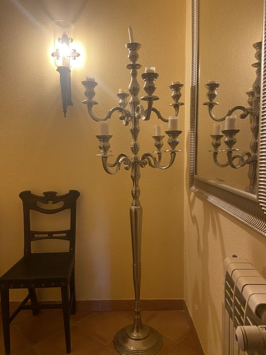 Candelabro prateado