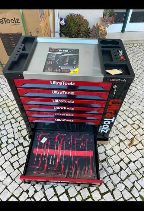 Carrinho  ultratoolz 7 gavetas 7 cheias com