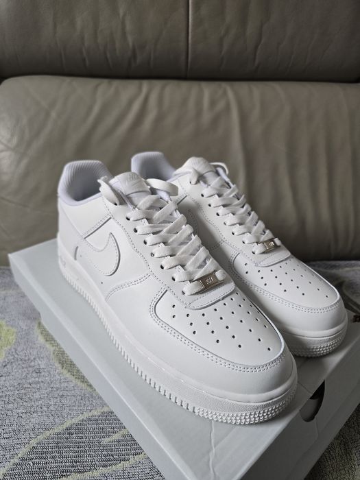 Nike Air Force 1 Low  White ROZMIAR 42 | Box | Skóra Af